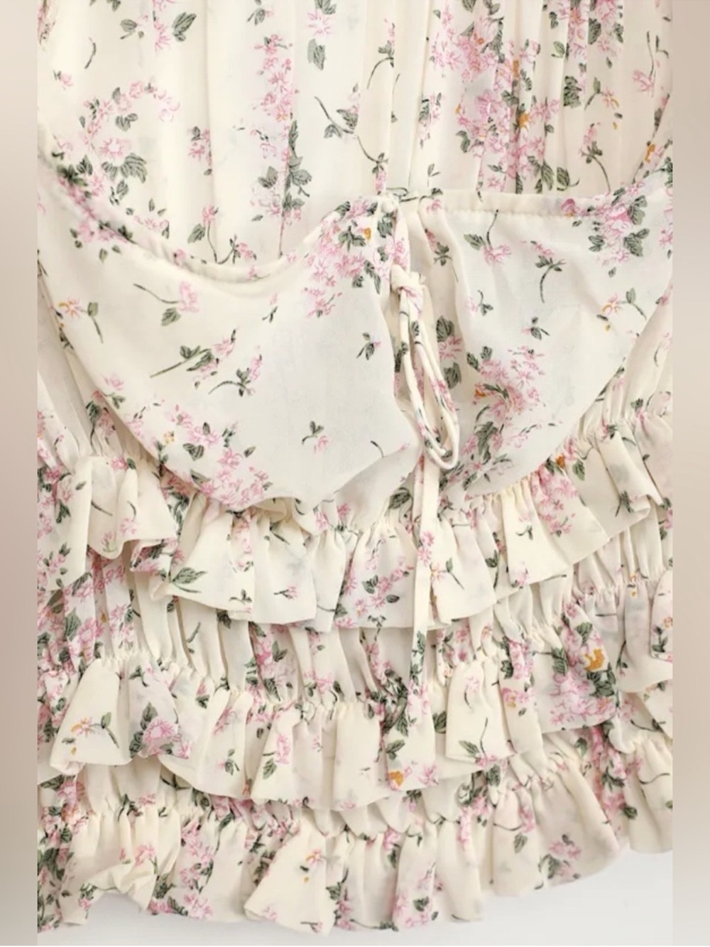 Lulus Floral Print Ruffled Long Sleeve Top - Picture 6 of 9